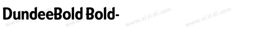 DundeeBold Bold字体转换